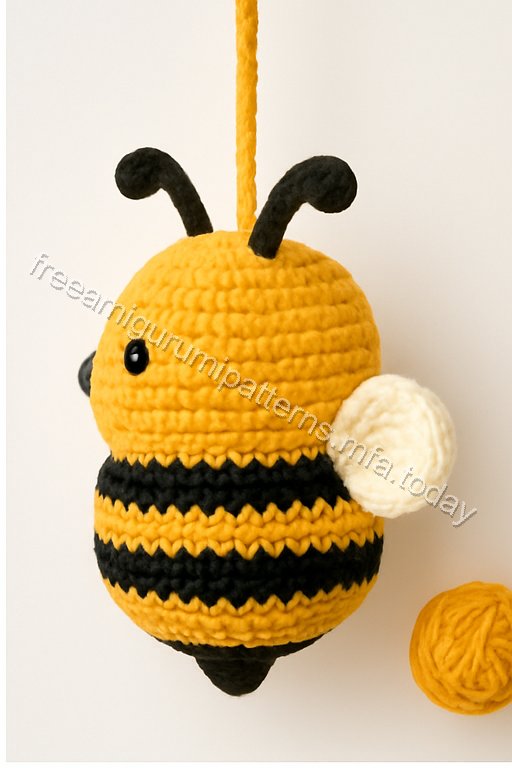Amigurumi Hanging Bees Free Pattern