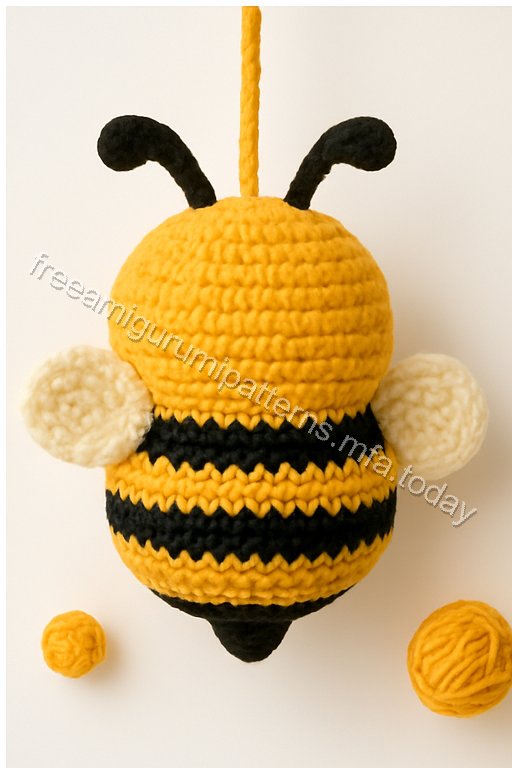 Amigurumi Hanging Bees Free Pattern