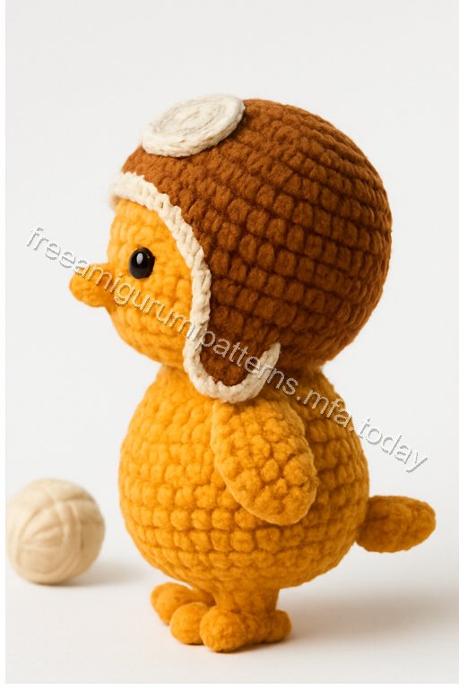 Amigurumi Aviator Bird Free Pattern