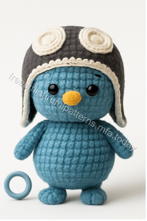 Amigurumi Aviator Bird Free Pattern