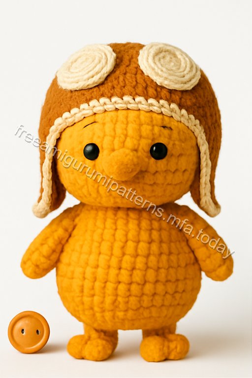 Amigurumi Aviator Bird Free Pattern