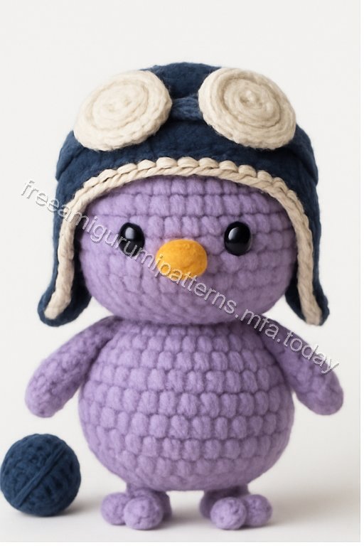 Amigurumi Aviator Bird Free Pattern