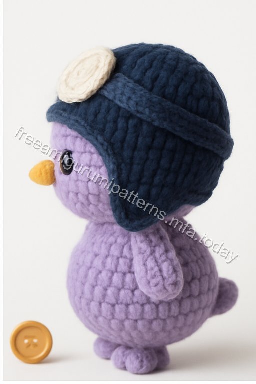 Amigurumi Aviator Bird Free Pattern