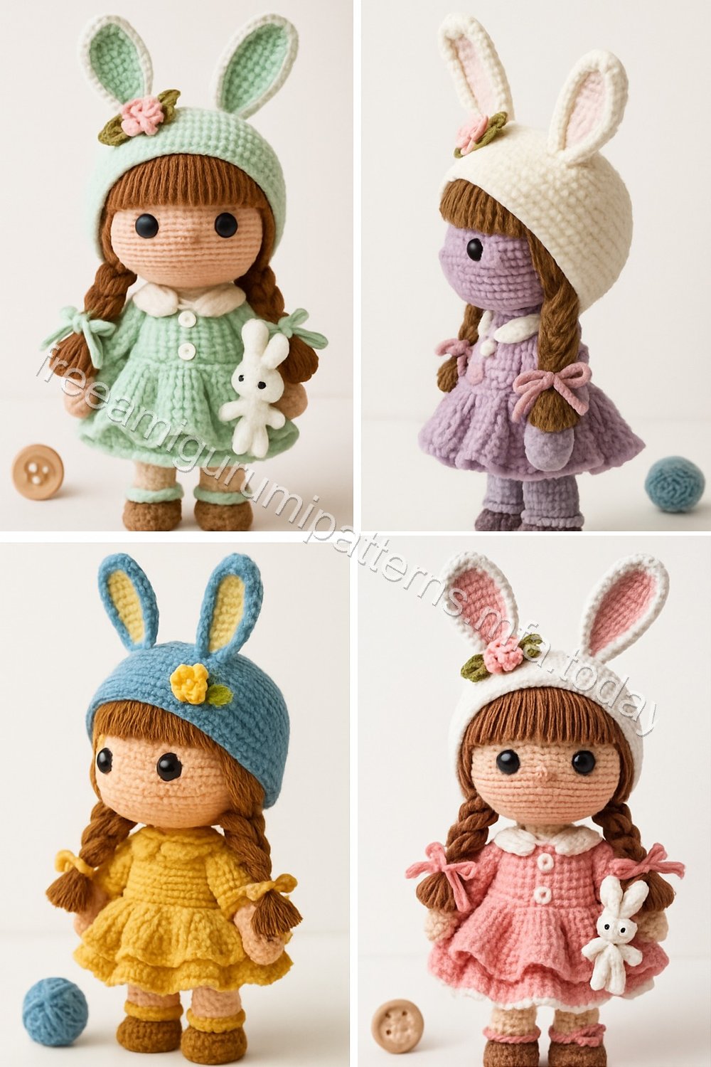 Amigurumi Bunny Girl Free Pattern
