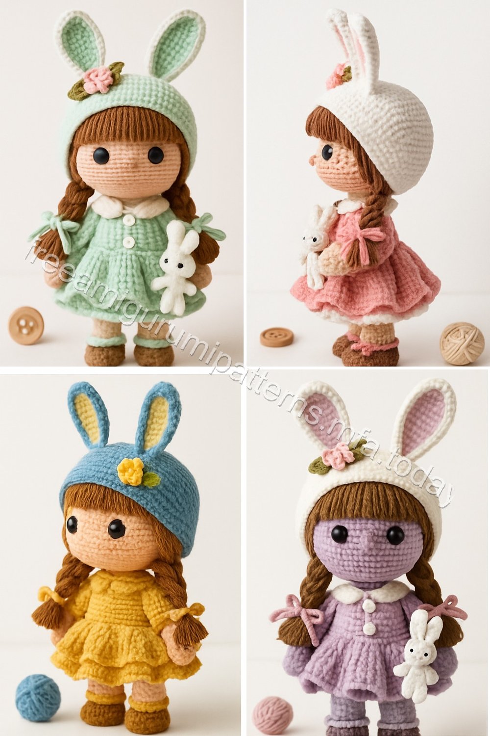 Amigurumi Bunny Girl Free Pattern