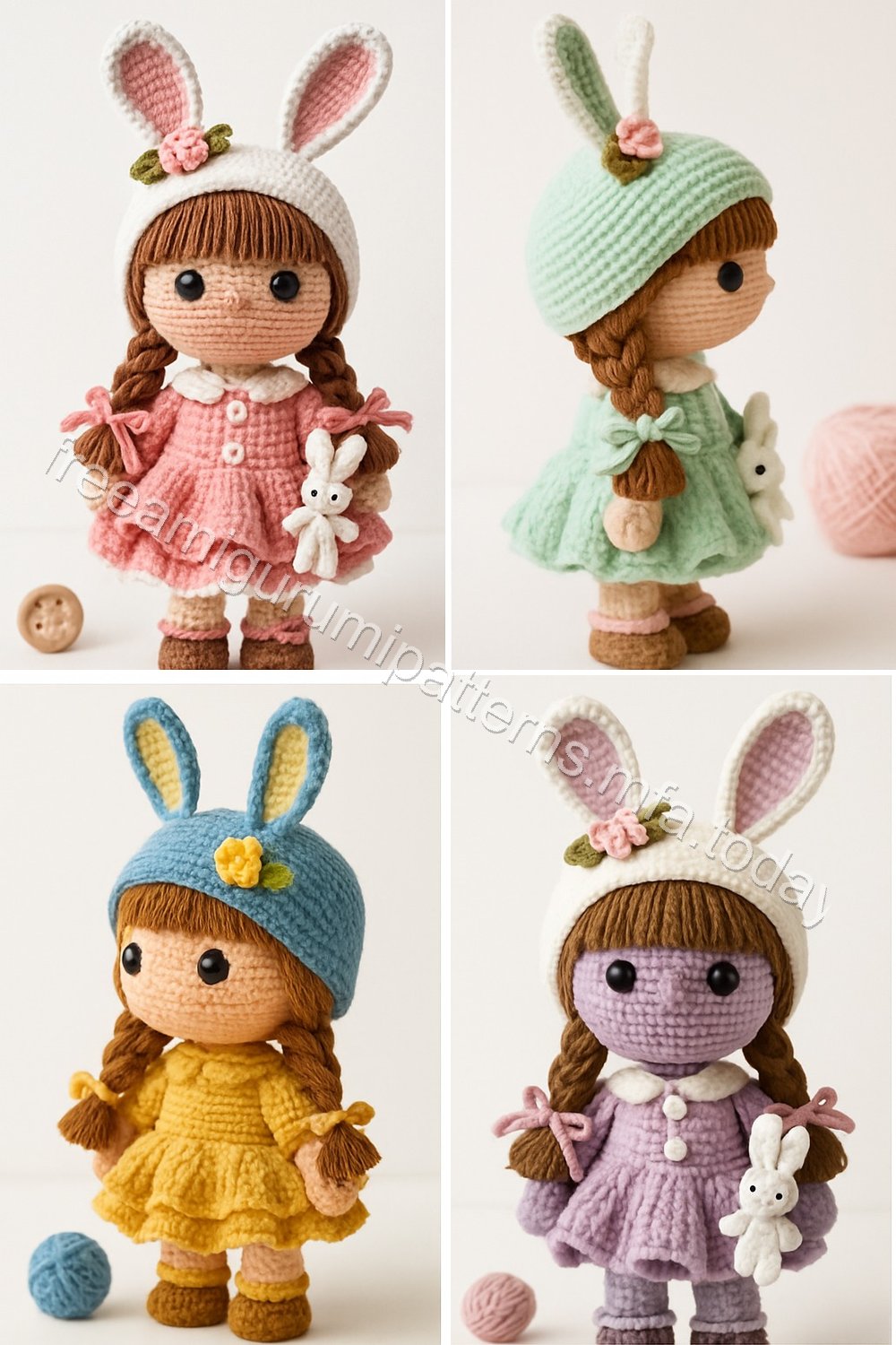 Amigurumi Bunny Girl Free Pattern