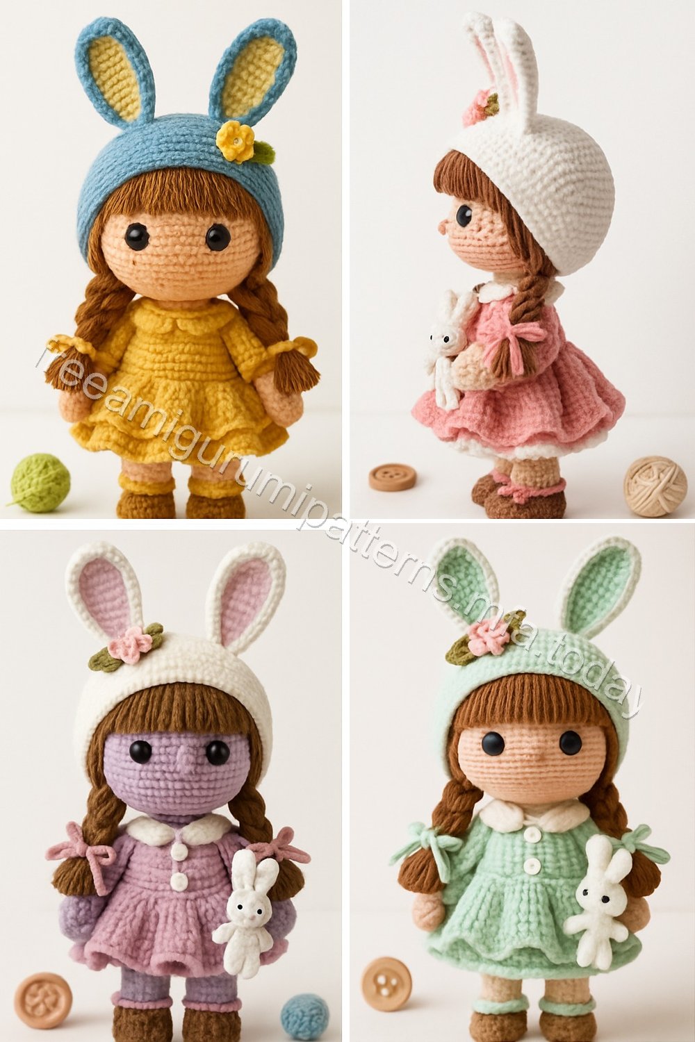 Amigurumi Bunny Girl Free Pattern