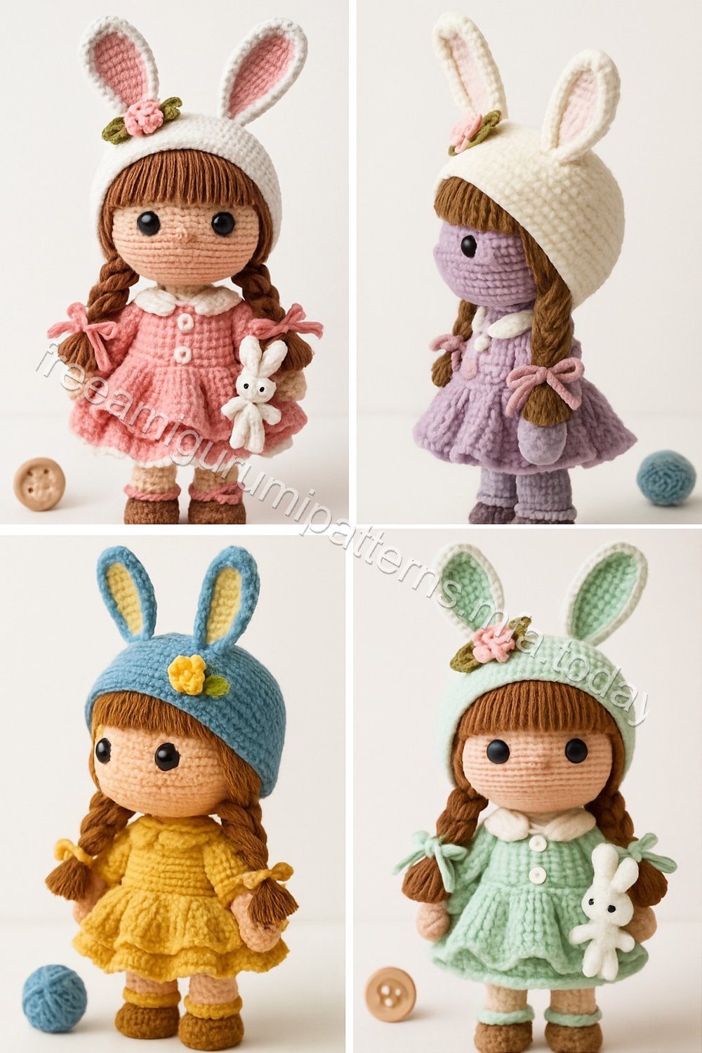 Amigurumi Bunny Girl Free Pattern