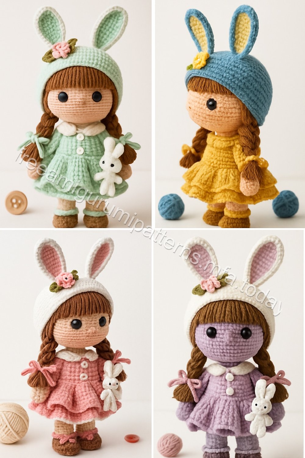 Amigurumi Bunny Girl Free Pattern