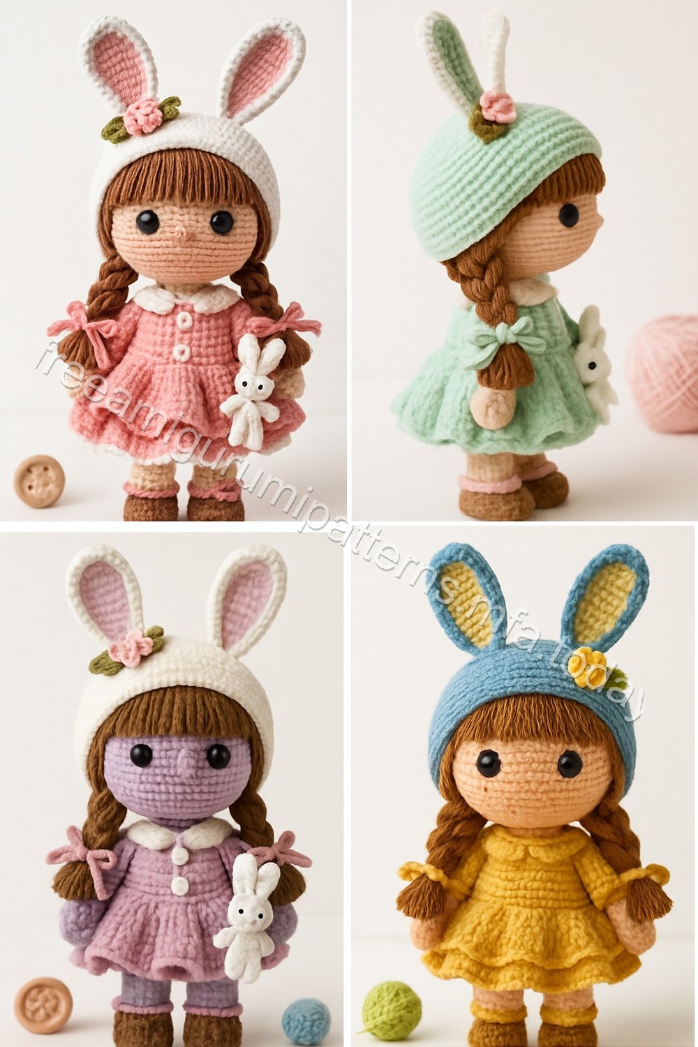 Amigurumi Bunny Girl Free Pattern
