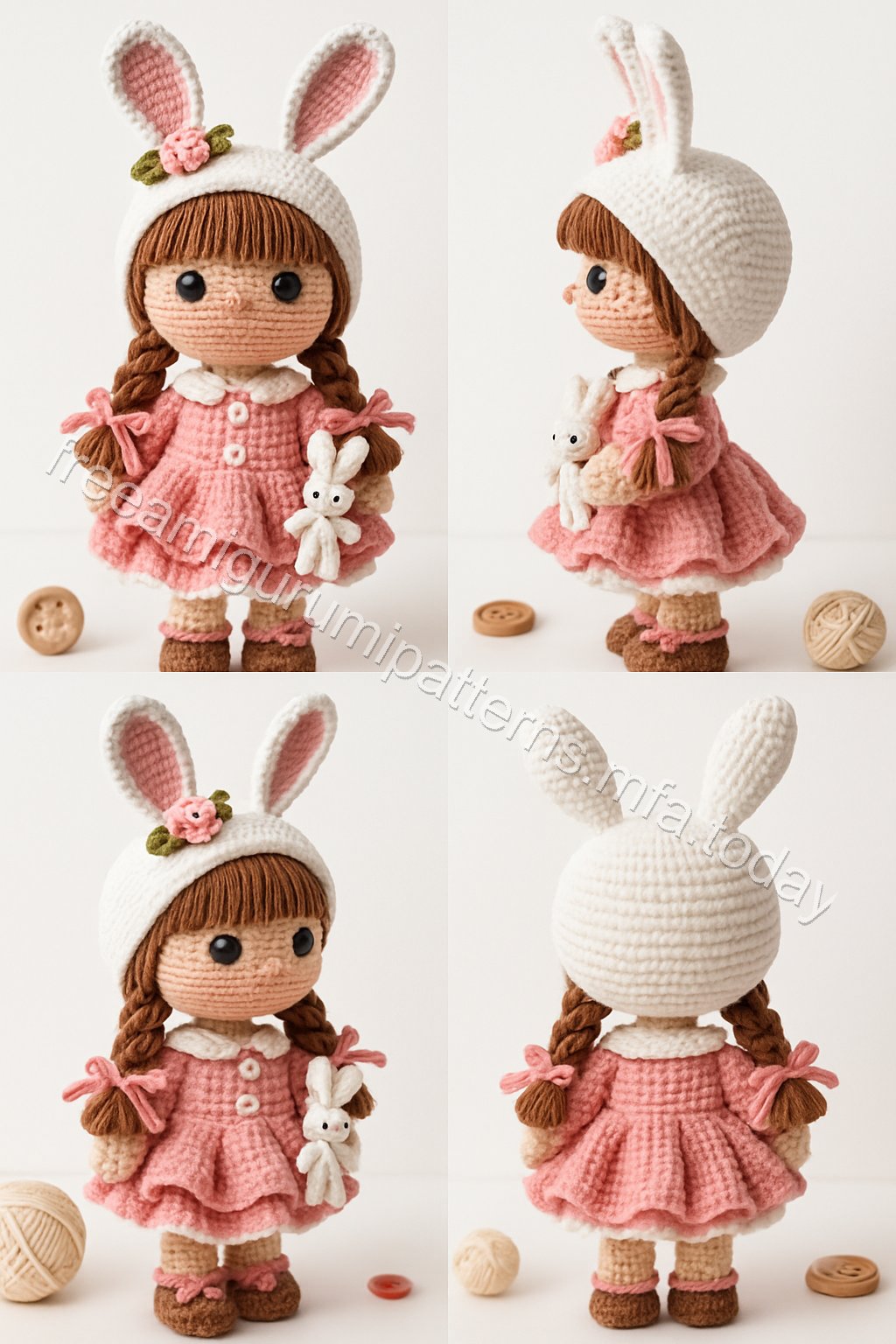 Amigurumi Bunny Girl Free Pattern