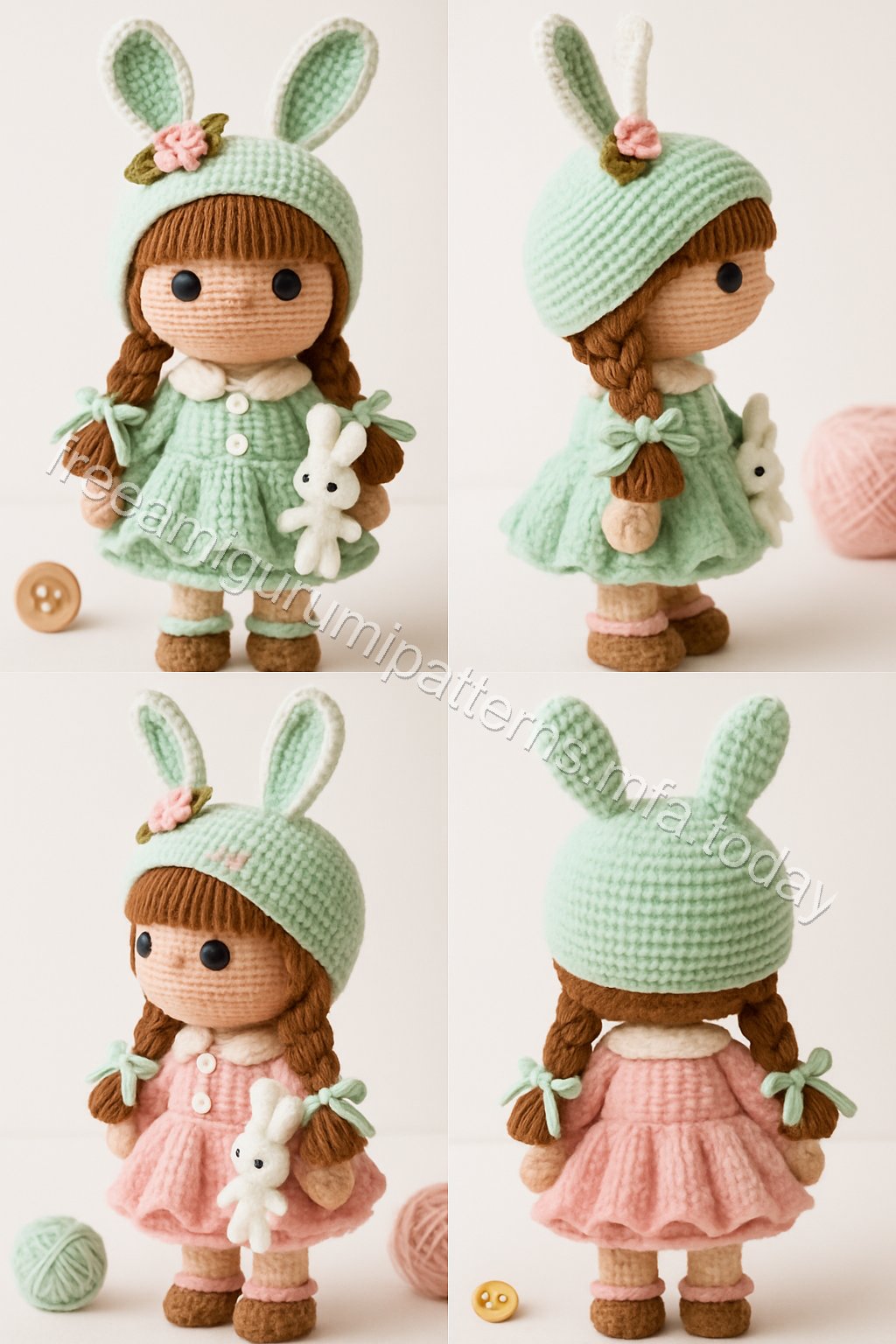 Amigurumi Bunny Girl Free Pattern