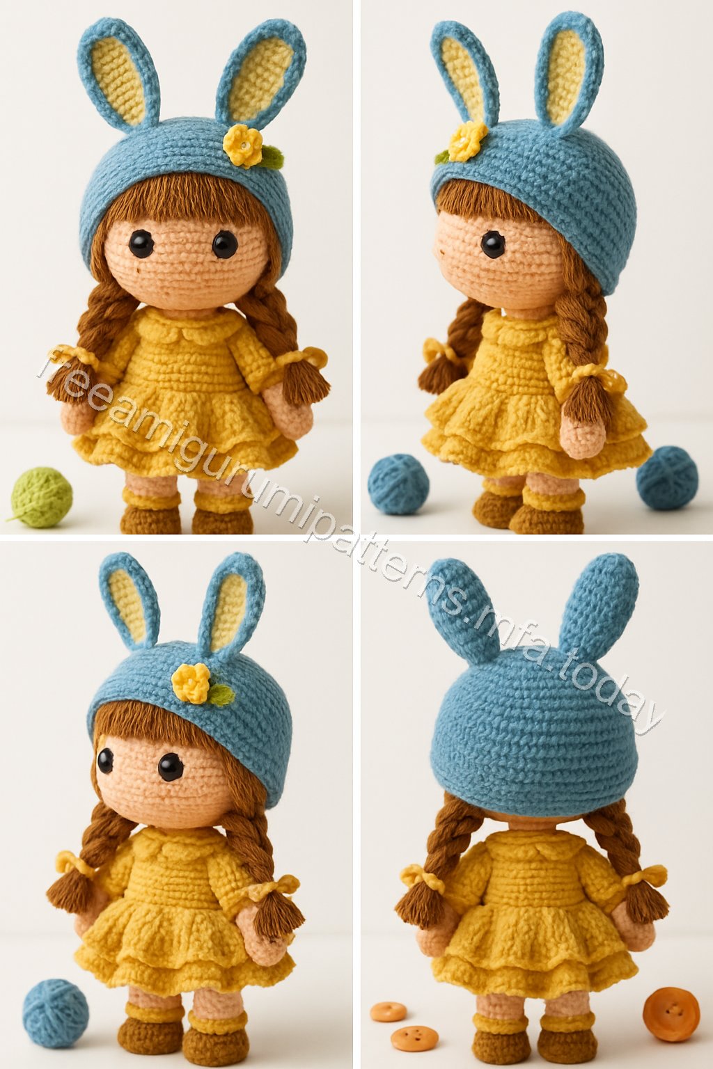 Amigurumi Bunny Girl Free Pattern