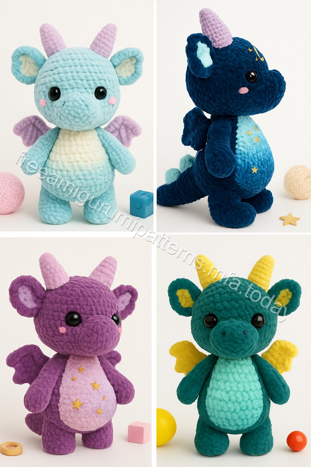 Amigurumi Velvet Dragon Free Pattern