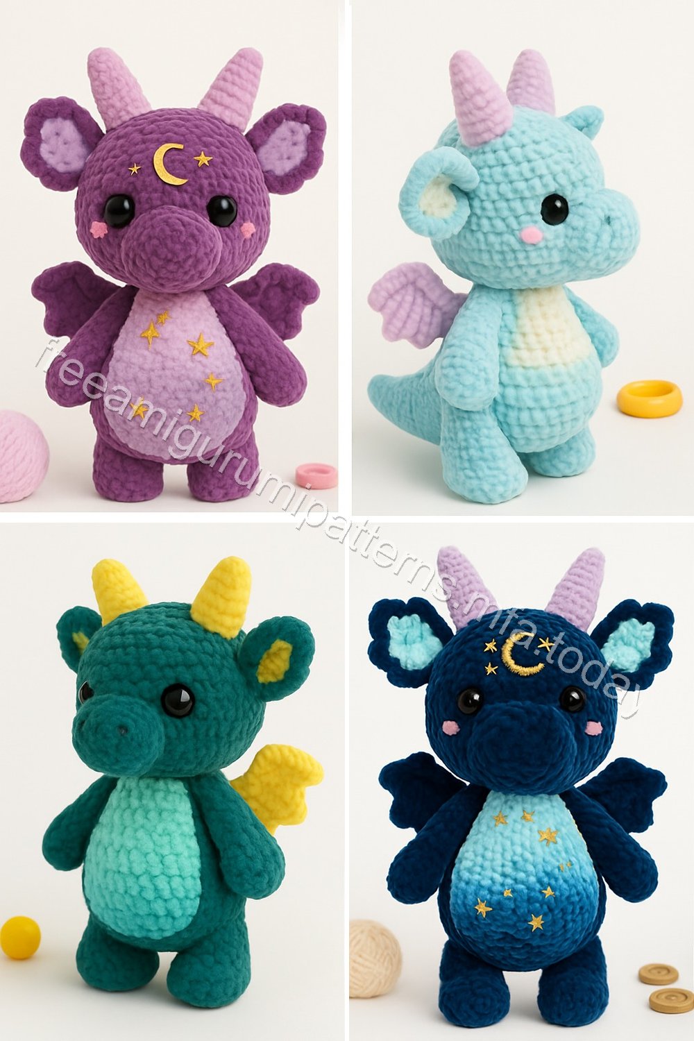 Amigurumi Velvet Dragon Free Pattern
