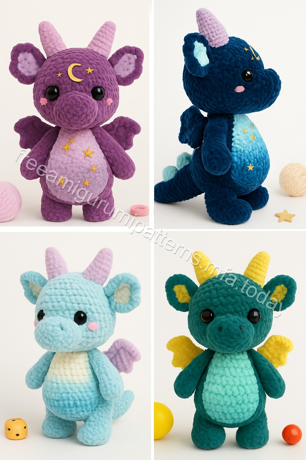 Amigurumi Velvet Dragon Free Pattern