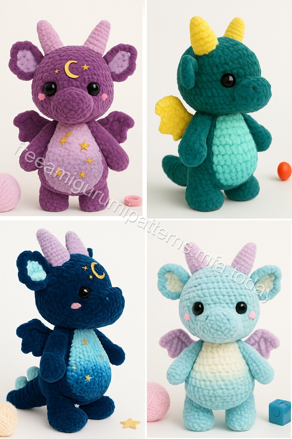 Amigurumi Velvet Dragon Free Pattern
