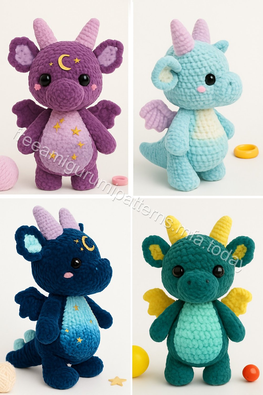 Amigurumi Velvet Dragon Free Pattern