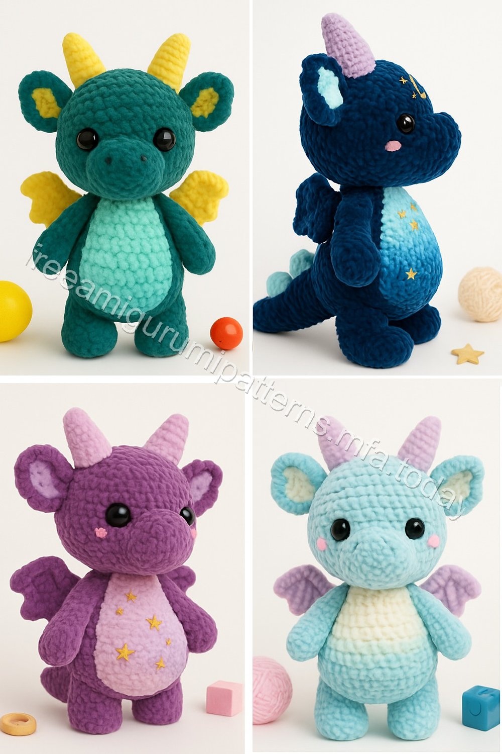 Amigurumi Velvet Dragon Free Pattern