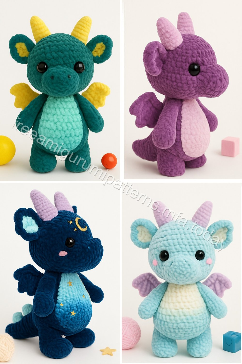 Amigurumi Velvet Dragon Free Pattern