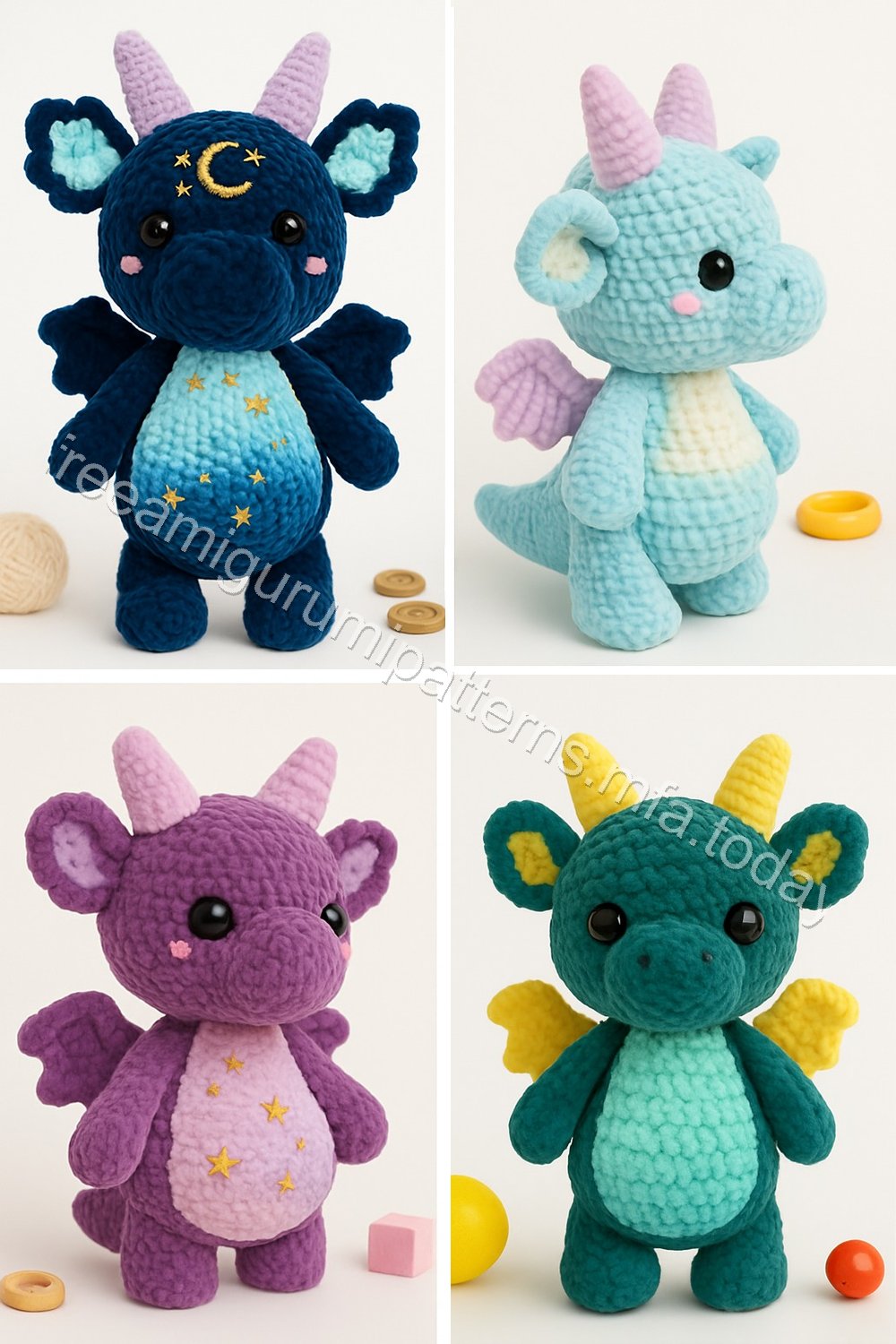 Amigurumi Velvet Dragon Free Pattern