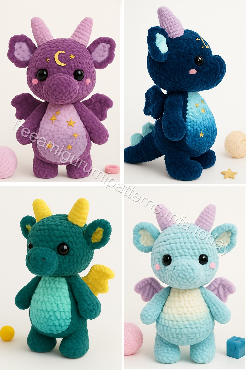 Amigurumi Velvet Dragon Free Pattern