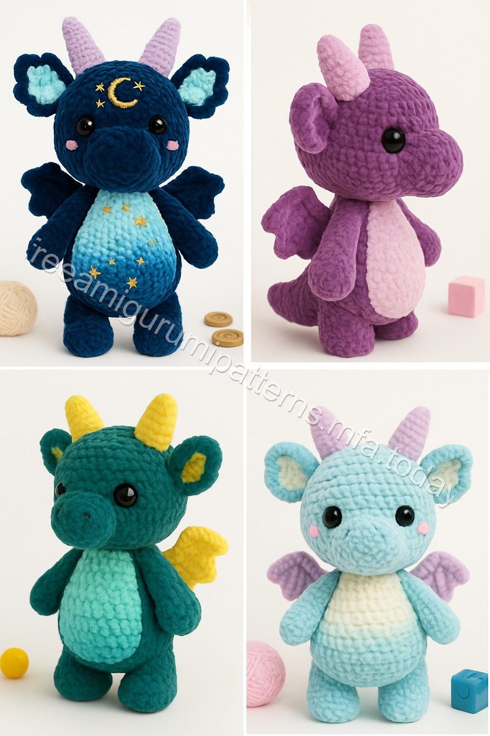 Amigurumi Velvet Dragon Free Pattern