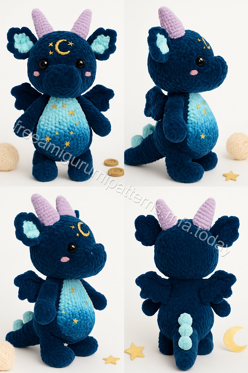 Amigurumi Velvet Dragon Free Pattern