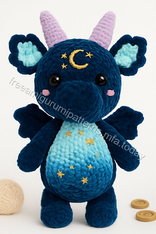 Amigurumi Velvet Dragon Free Pattern