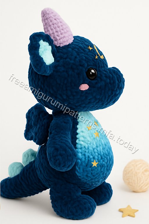 Amigurumi Velvet Dragon Free Pattern
