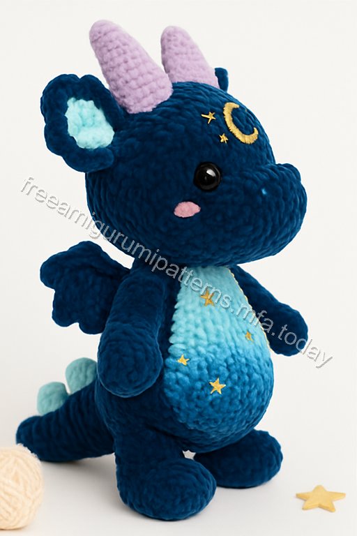 Amigurumi Velvet Dragon Free Pattern