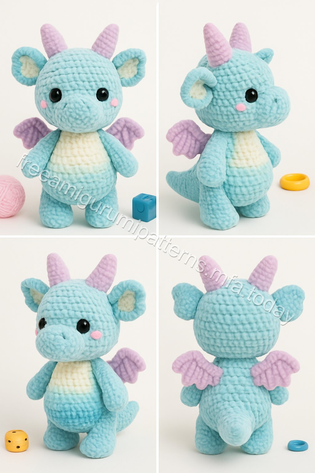 Amigurumi Velvet Dragon Free Pattern