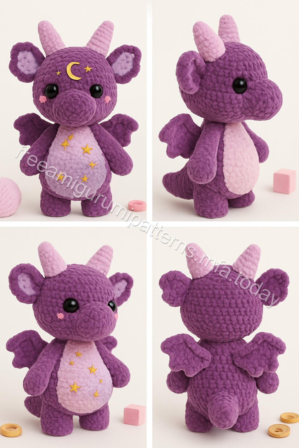 Amigurumi Velvet Dragon Free Pattern