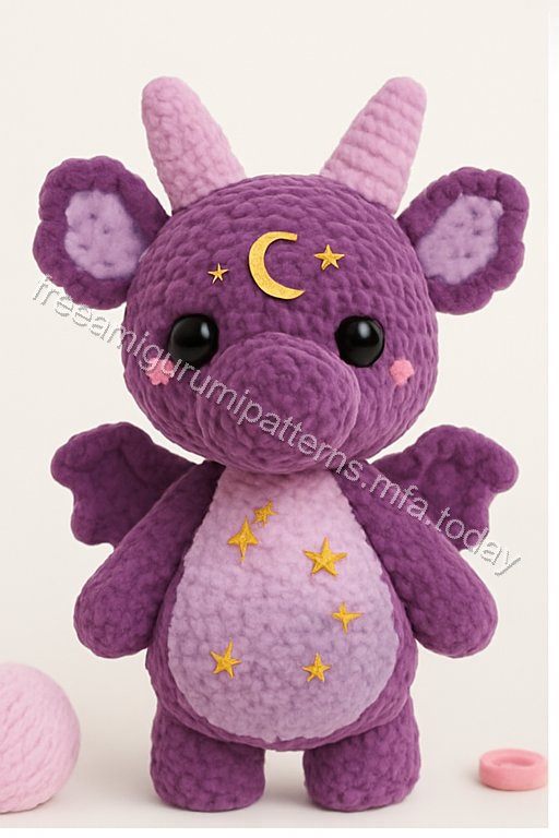 Amigurumi Velvet Dragon Free Pattern