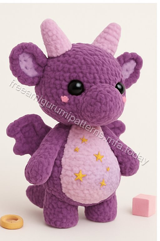 Amigurumi Velvet Dragon Free Pattern