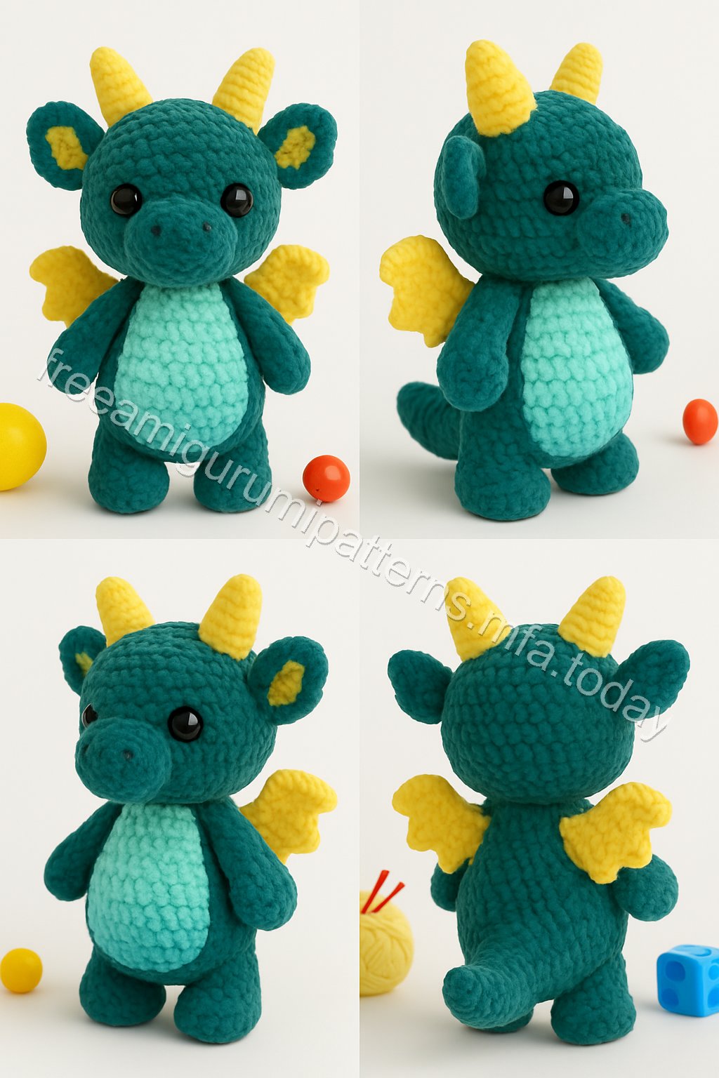 Amigurumi Velvet Dragon Free Pattern