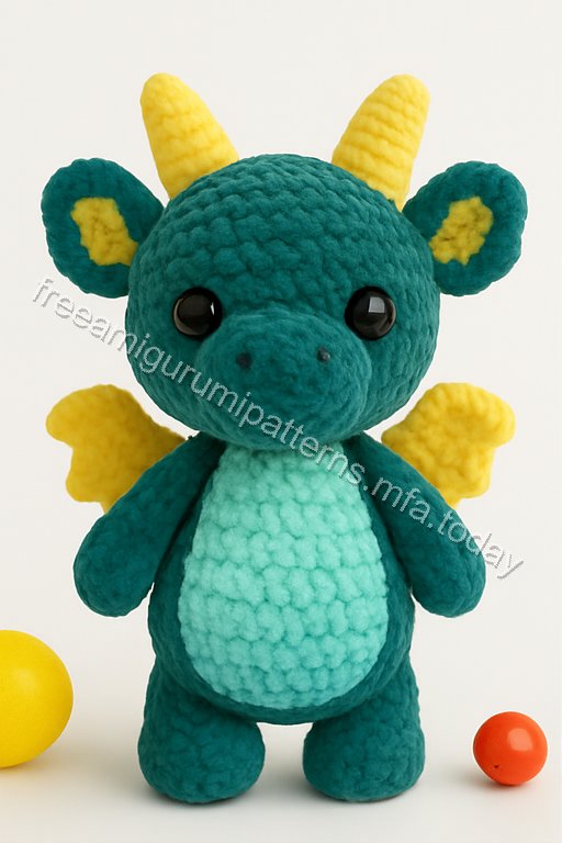 Amigurumi Velvet Dragon Free Pattern