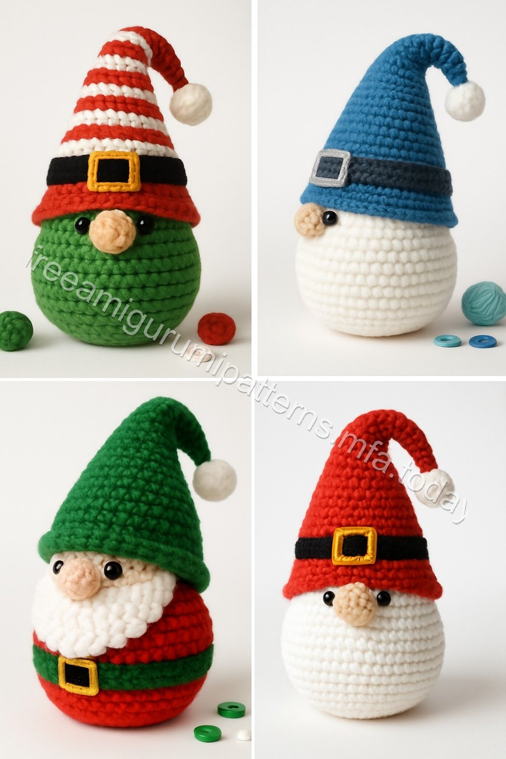 Amigurumi Christmas Gnome Free Pattern