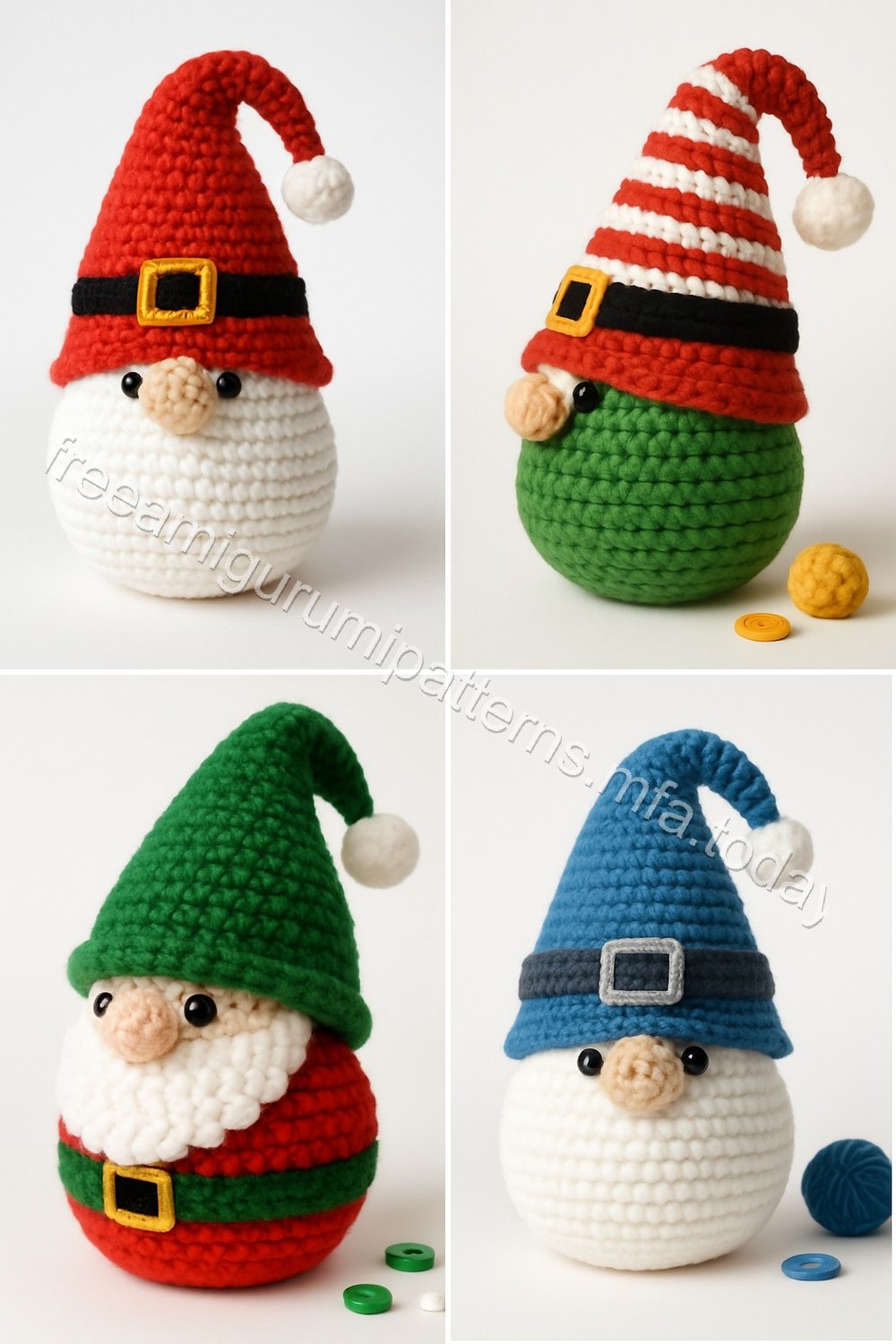 Amigurumi Christmas Gnome Free Pattern