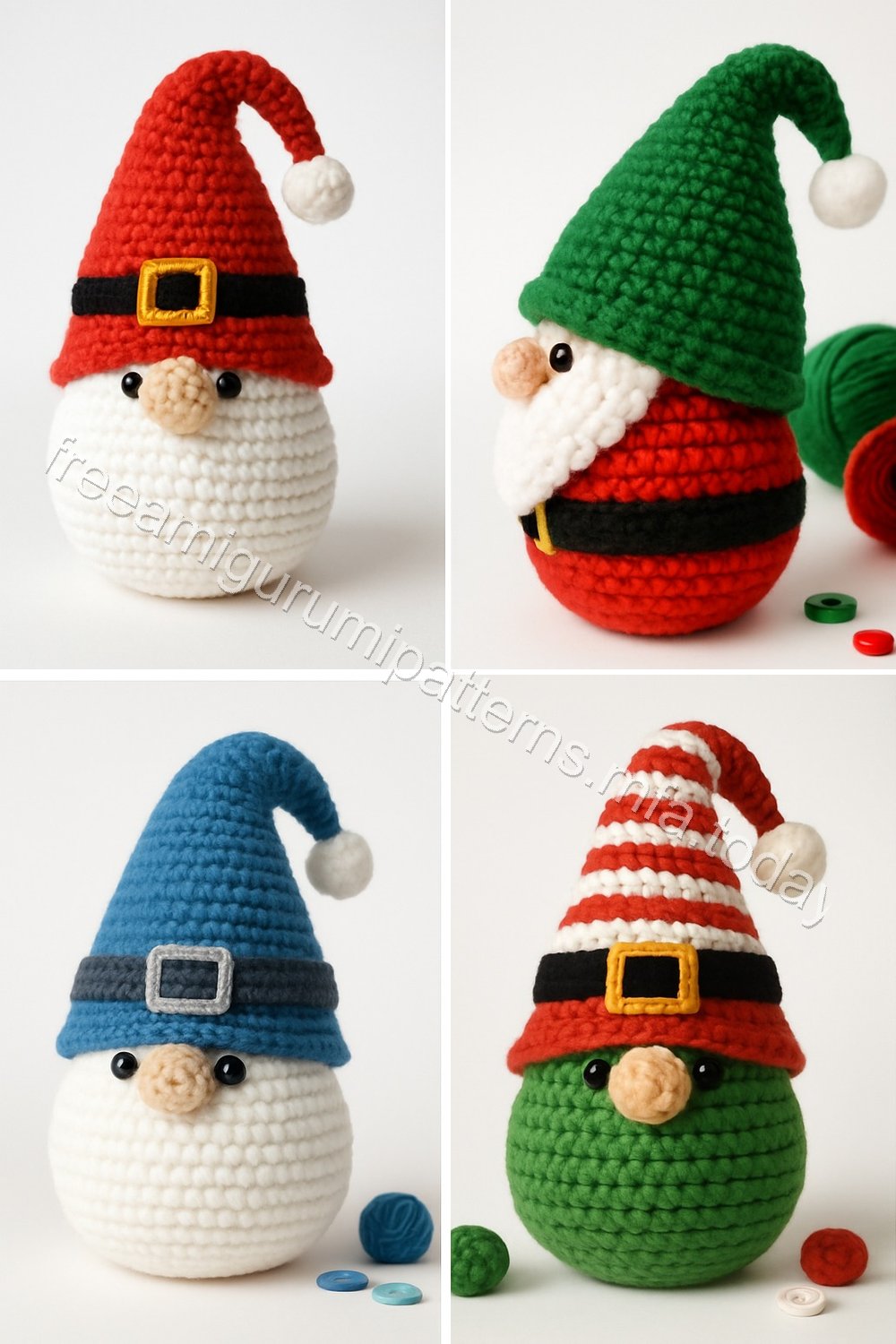 Amigurumi Christmas Gnome Free Pattern