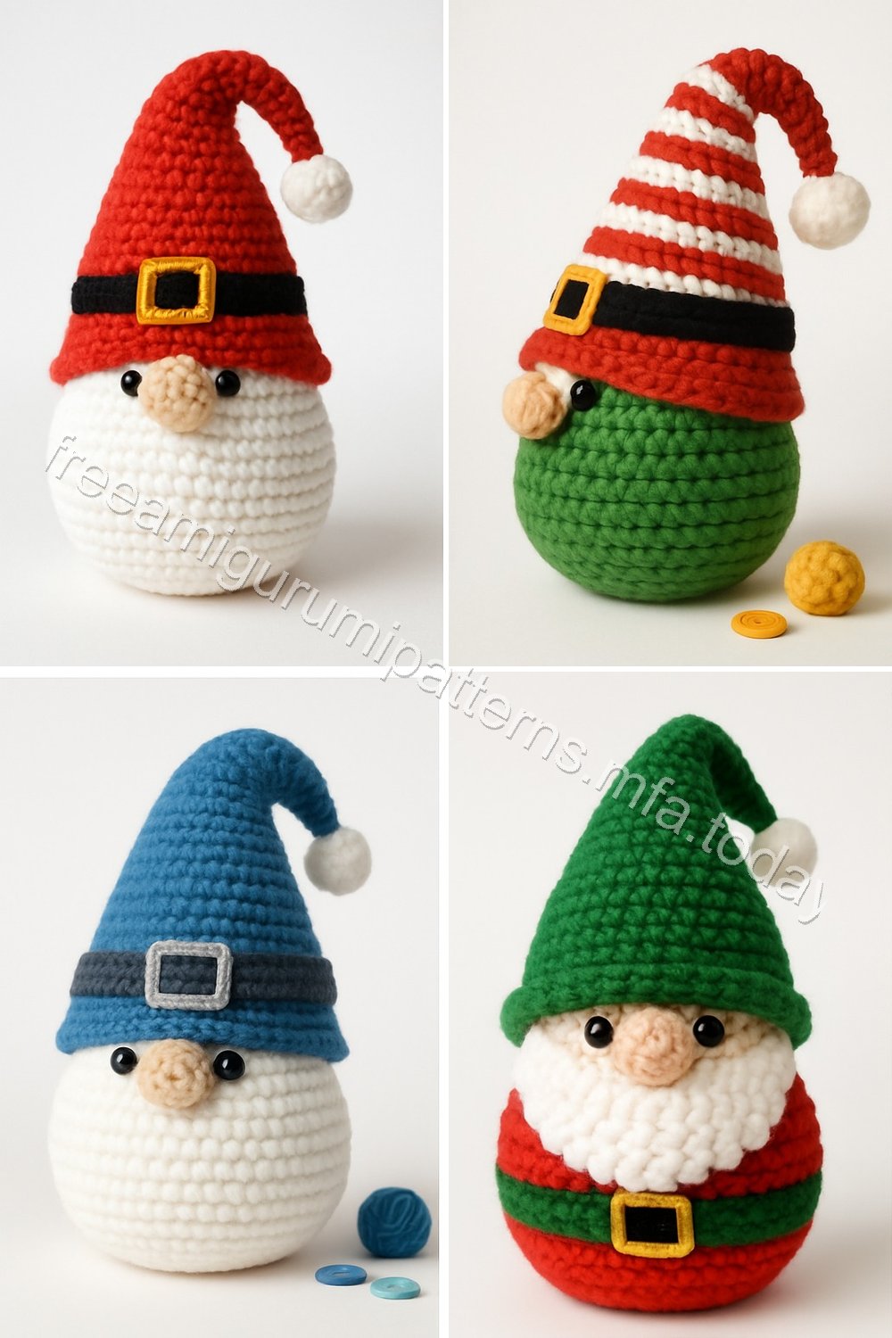 Amigurumi Christmas Gnome Free Pattern