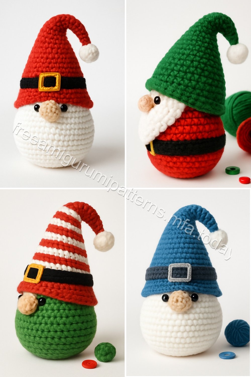 Amigurumi Christmas Gnome Free Pattern