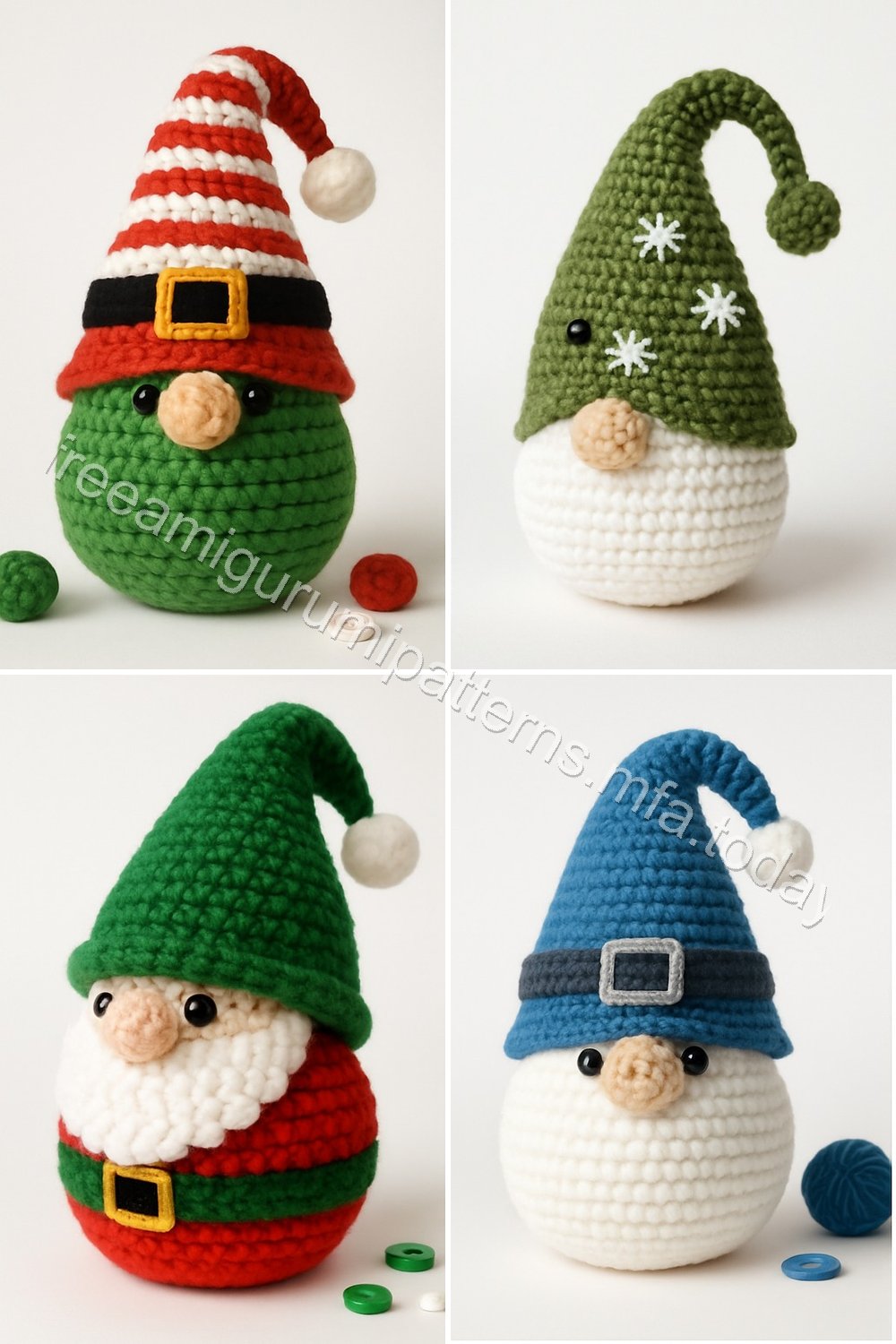 Amigurumi Christmas Gnome Free Pattern