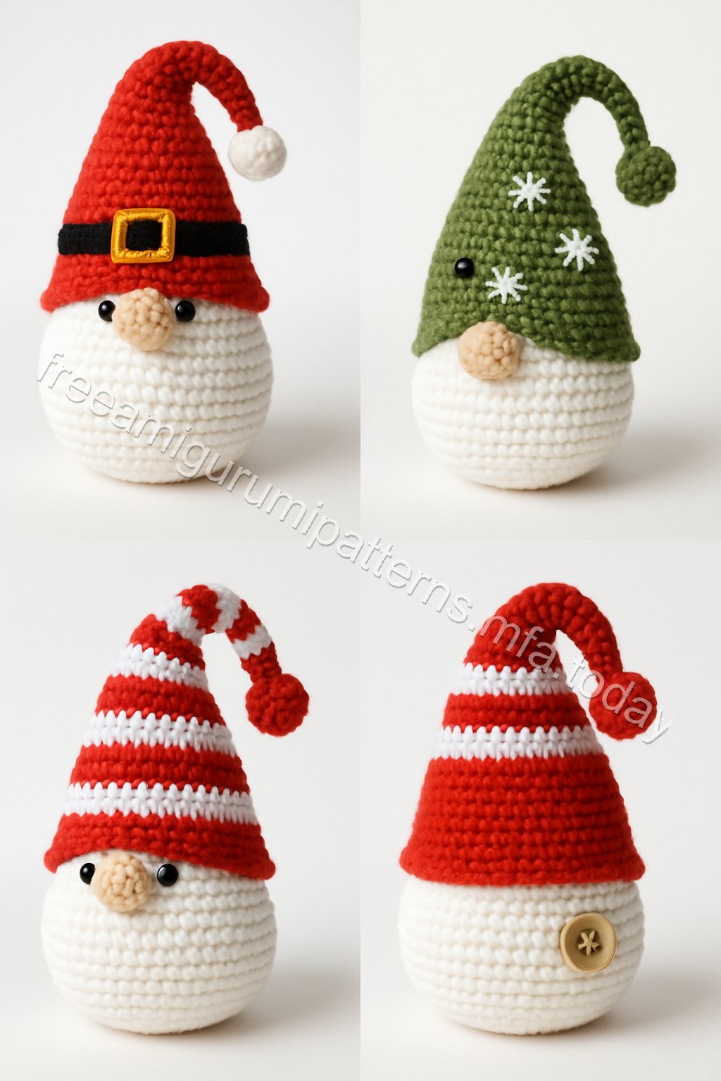 Amigurumi Christmas Gnome Free Pattern