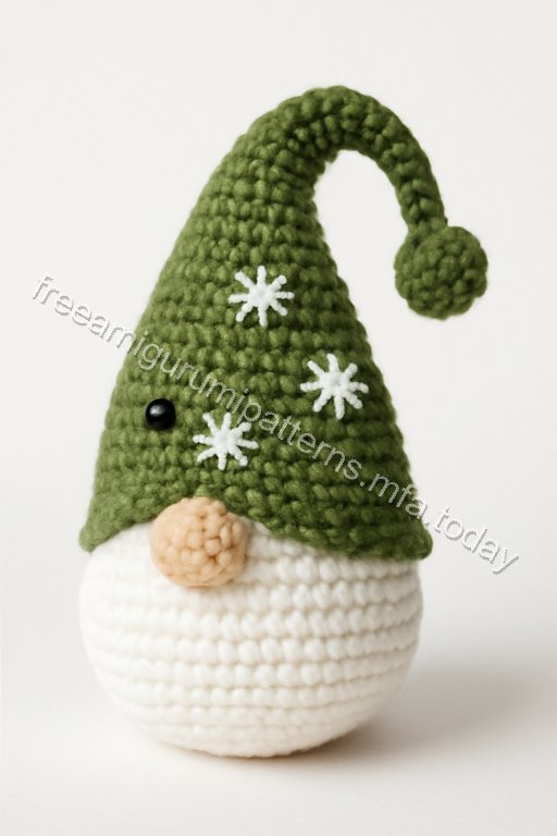Amigurumi Christmas Gnome Free Pattern
