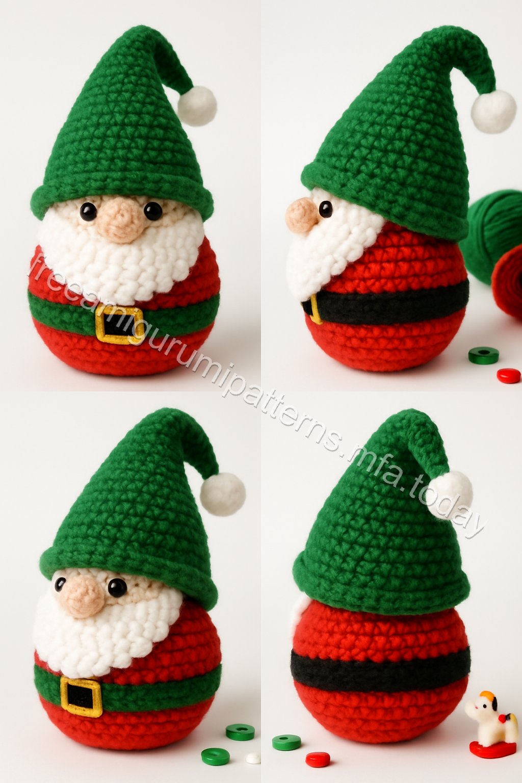 Amigurumi Christmas Gnome Free Pattern