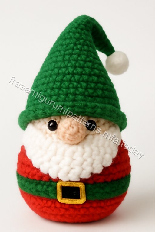 Amigurumi Christmas Gnome Free Pattern