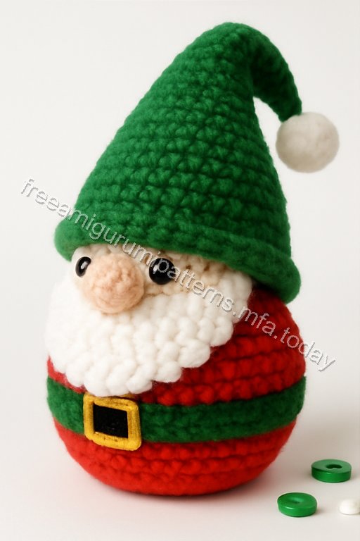 Amigurumi Christmas Gnome Free Pattern