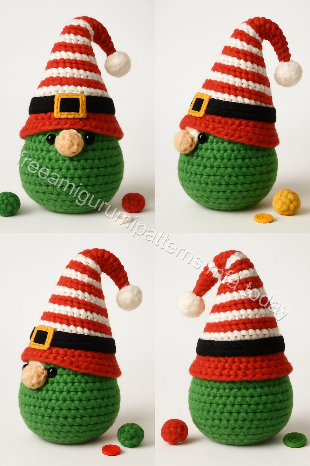 Amigurumi Christmas Gnome Free Pattern