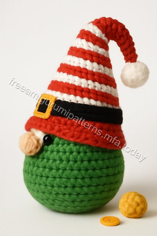 Amigurumi Christmas Gnome Free Pattern